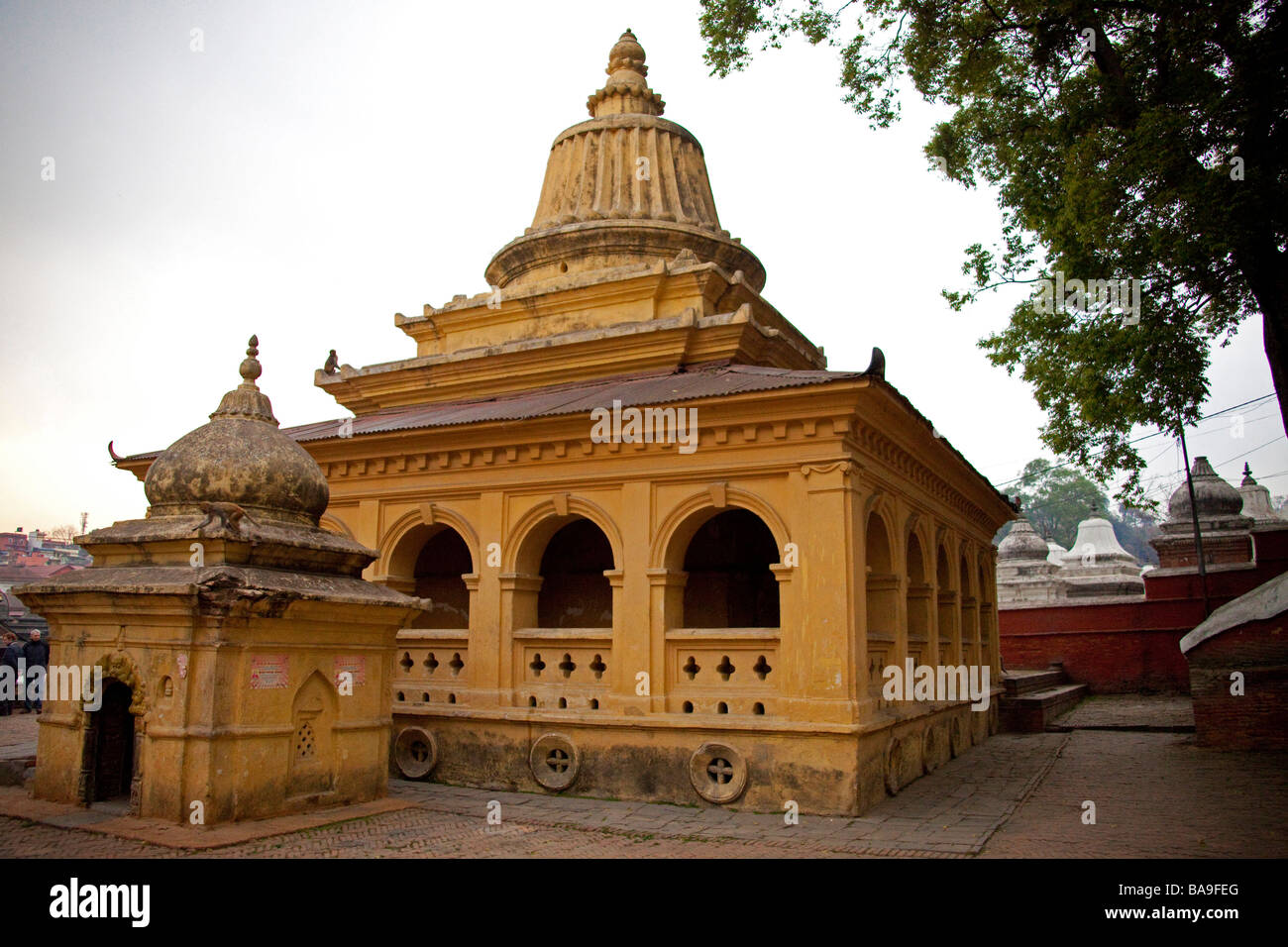 Pashupatinath Temple and Monuments, Kathmandu Nepal  90480 Nepal) Stock Photo