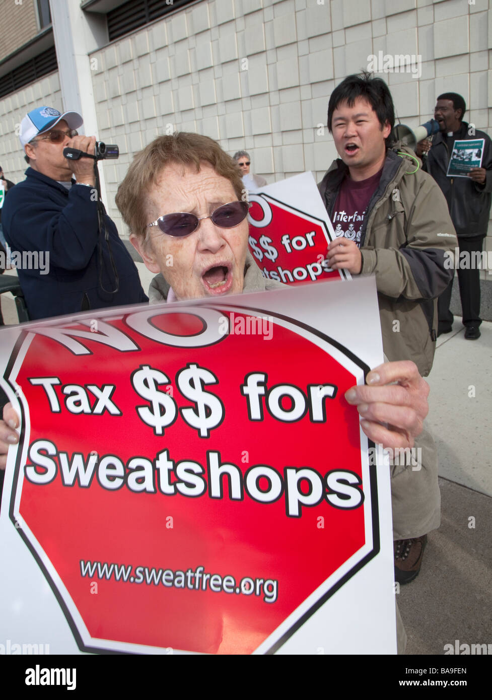 Sweat Shop Protest High Resolution Stock and Alamy