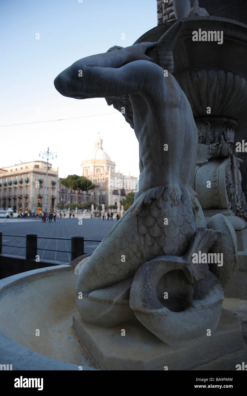 Fontana dell Amenano, fountain, Catania, Sicily, Italy Stock Photo - Alamy