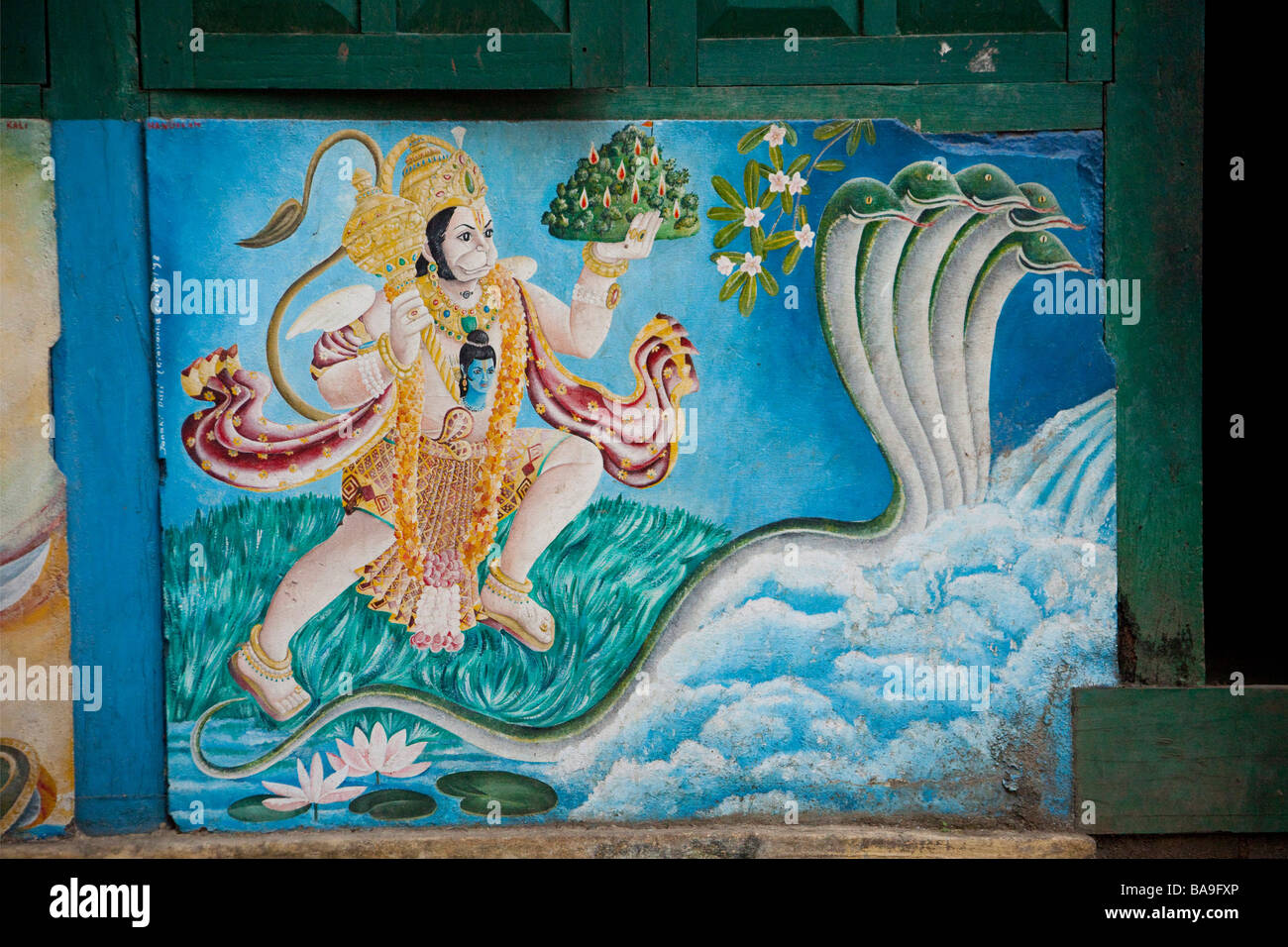 Religious Paintings on wall, Pashupatinath Temple and Monuments
