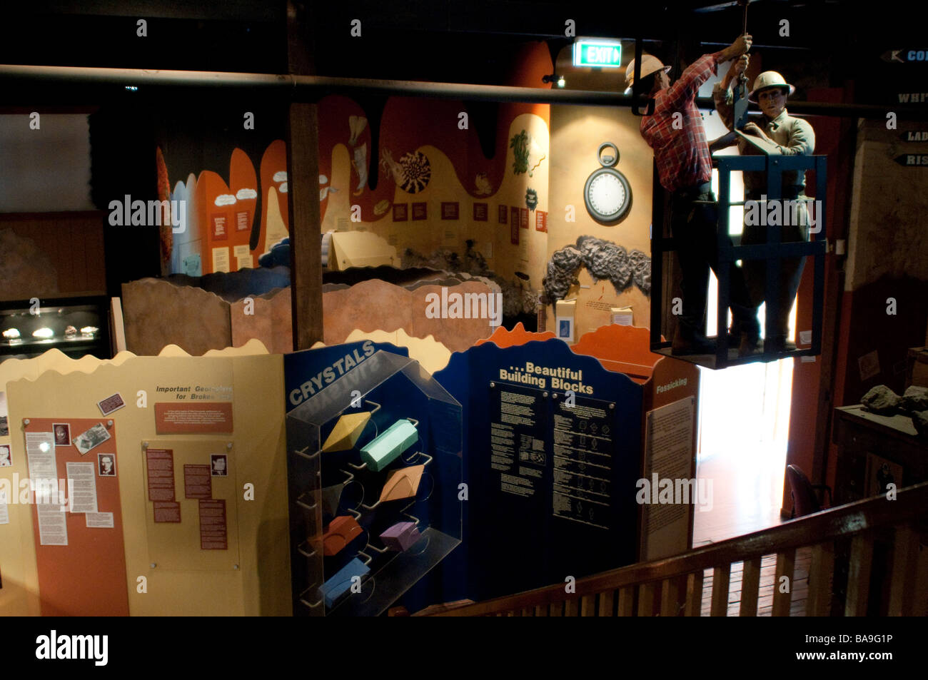 Interior of Geocentre Geological Museum Broken Hill New South Wales Australia Stock Photo