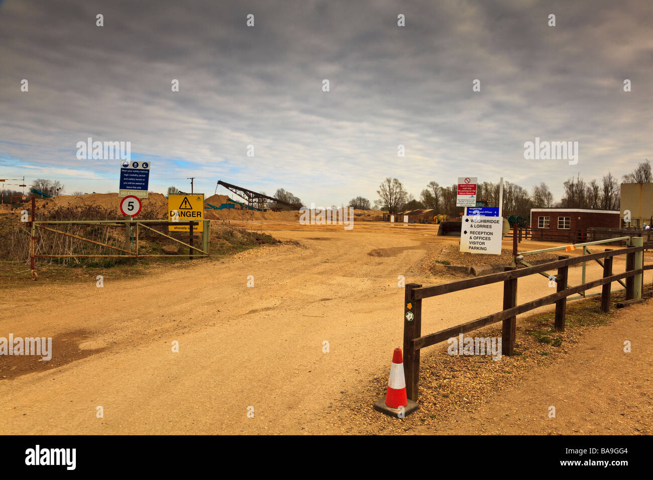 Quarry Works, Near St Neots, at Little Paxton Nature Reserve Stock Photo