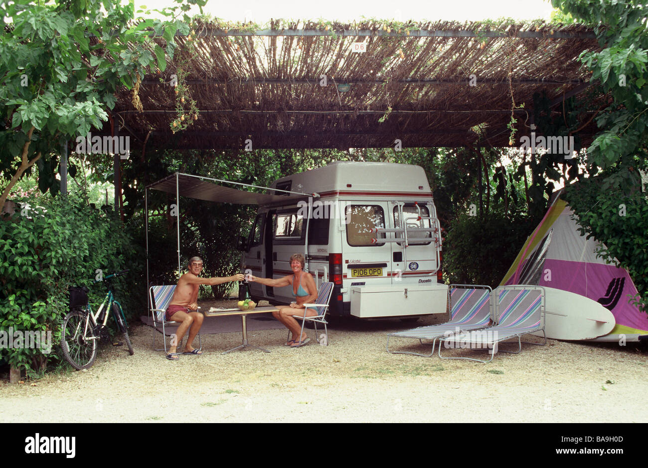 CAMPING IN GREECE Stock Photo Alamy