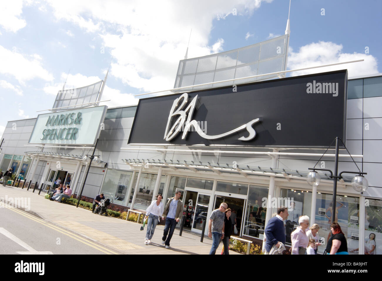 BHS and Marks & Spencer stores, Parkgate Shopping, Rotherham Stock