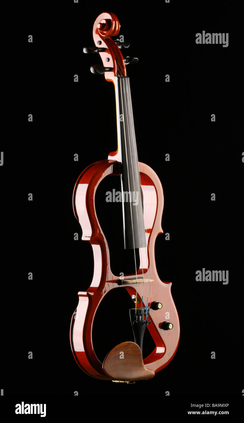 electric violin Stock Photo