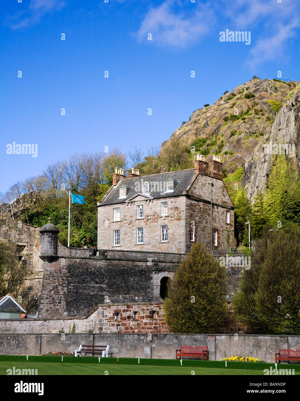 Dumbarton Castle and Dumbarton rock, West Dumbartonshire, Scotland