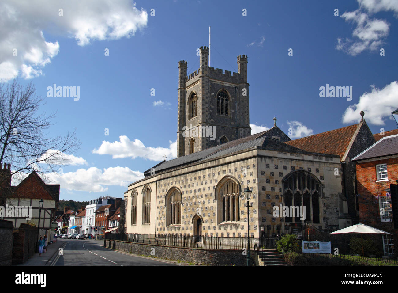 The St Mary the Virgin Church, Hart Street (beside Henley Bridge), Henley On Thames, Oxfordshire, UK. Stock Photo