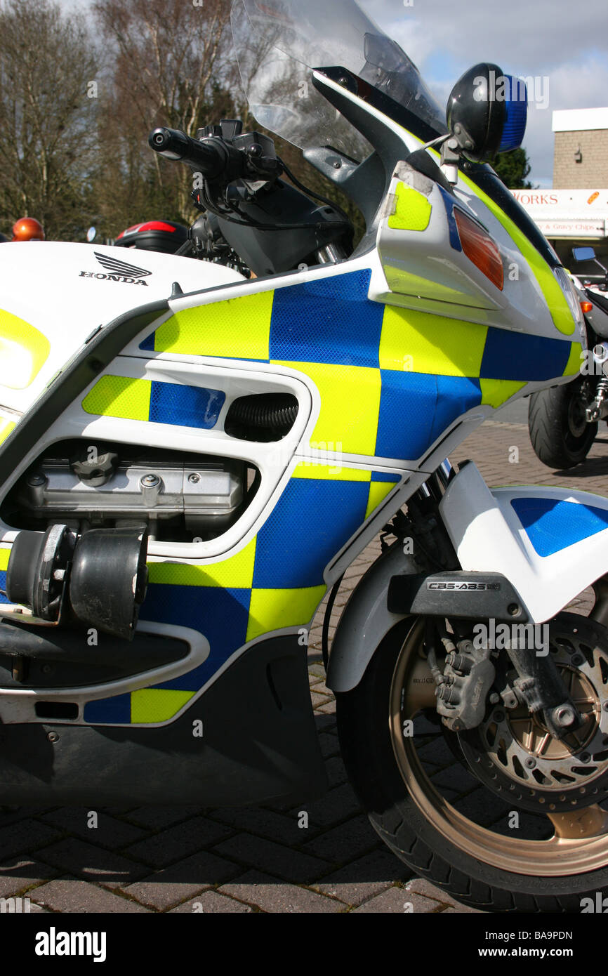 Honda Pan-European ST1100 police motorcycle of the PSNI (Police Service of Northern Ireland) Stock Photo