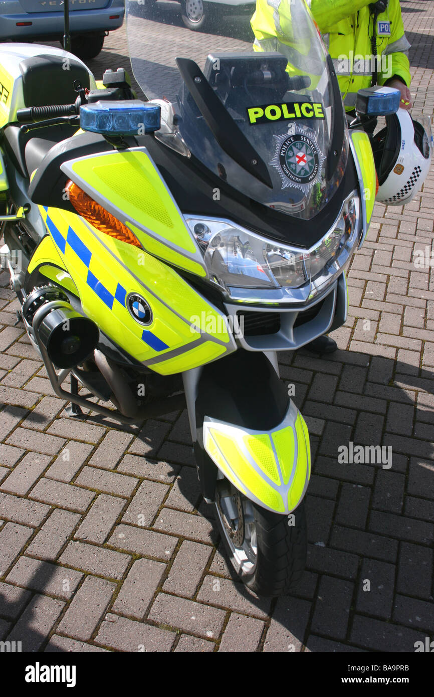 BMW R1200RT police motorcycle of the PSNI (Police Service of Northern Ireland) Stock Photo