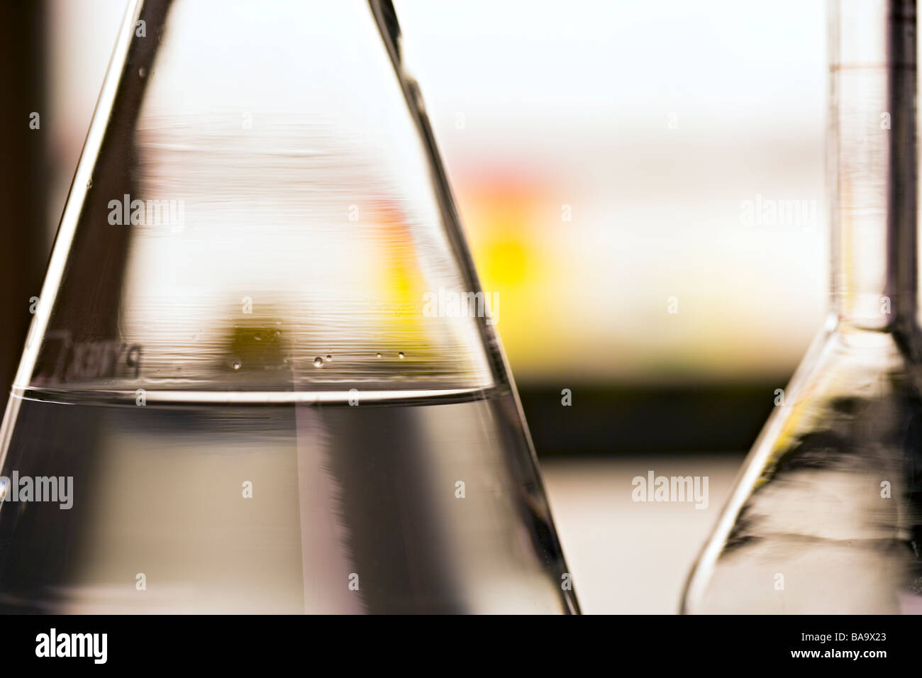 Measuring glasses in a laboratory, Sweden Stock Photo Alamy