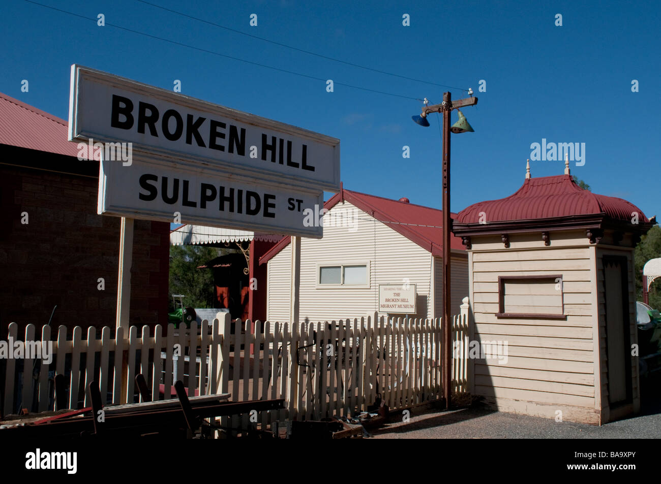 Sulphide Street Railway Station now Migrant Museum Broken Hill New South Wales Australia Stock Photo