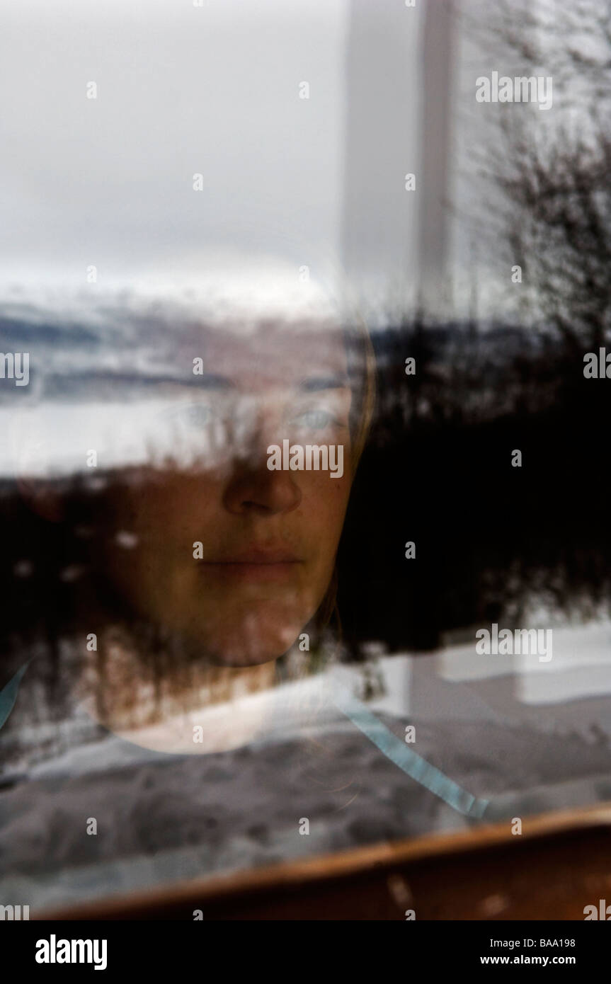 Self portrait at the window hi-res stock photography and images - Alamy
