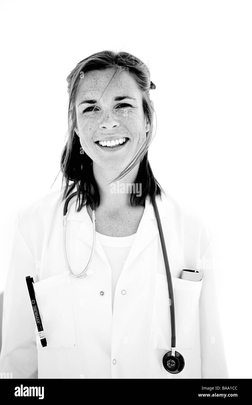 Portrait of a doctor, Sweden. Stock Photo