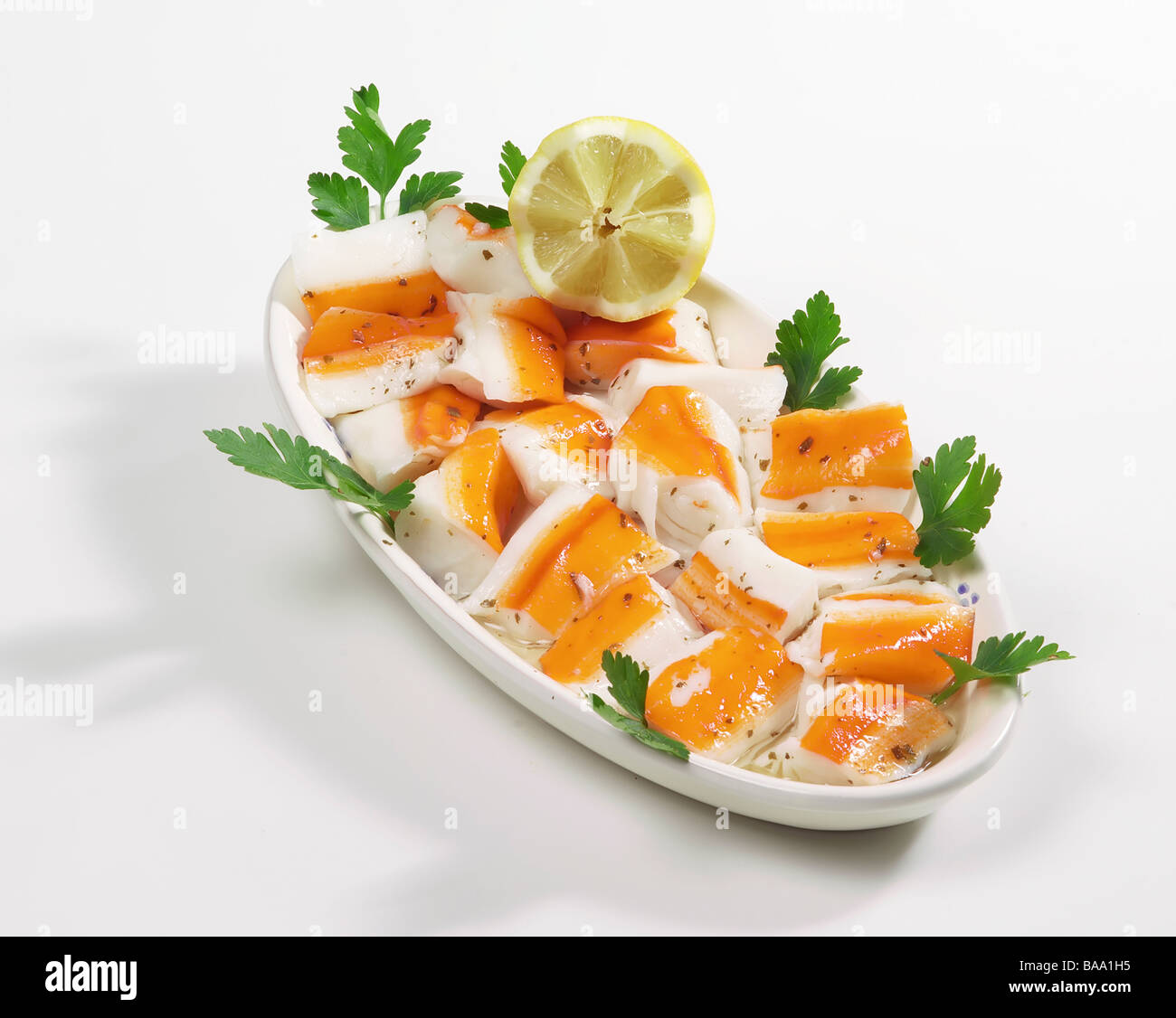 crab's surimi dish Stock Photo Alamy