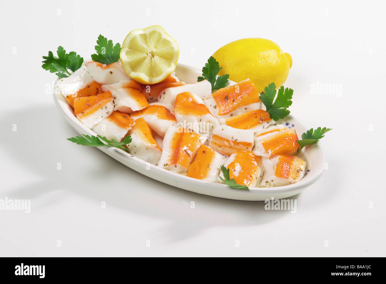 crab's surimi dish Stock Photo Alamy