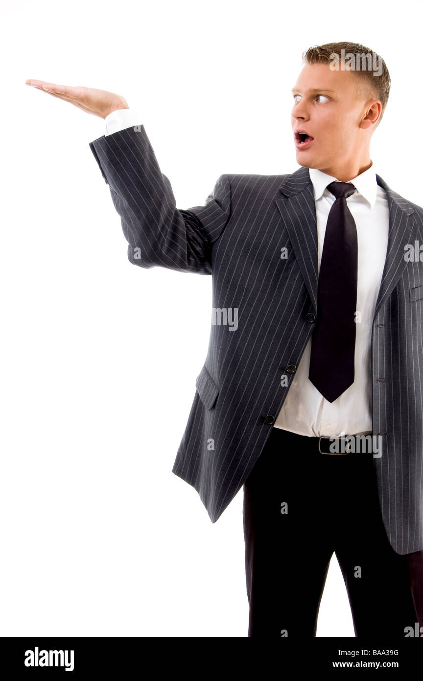adult handsome man looking his palm Stock Photo - Alamy