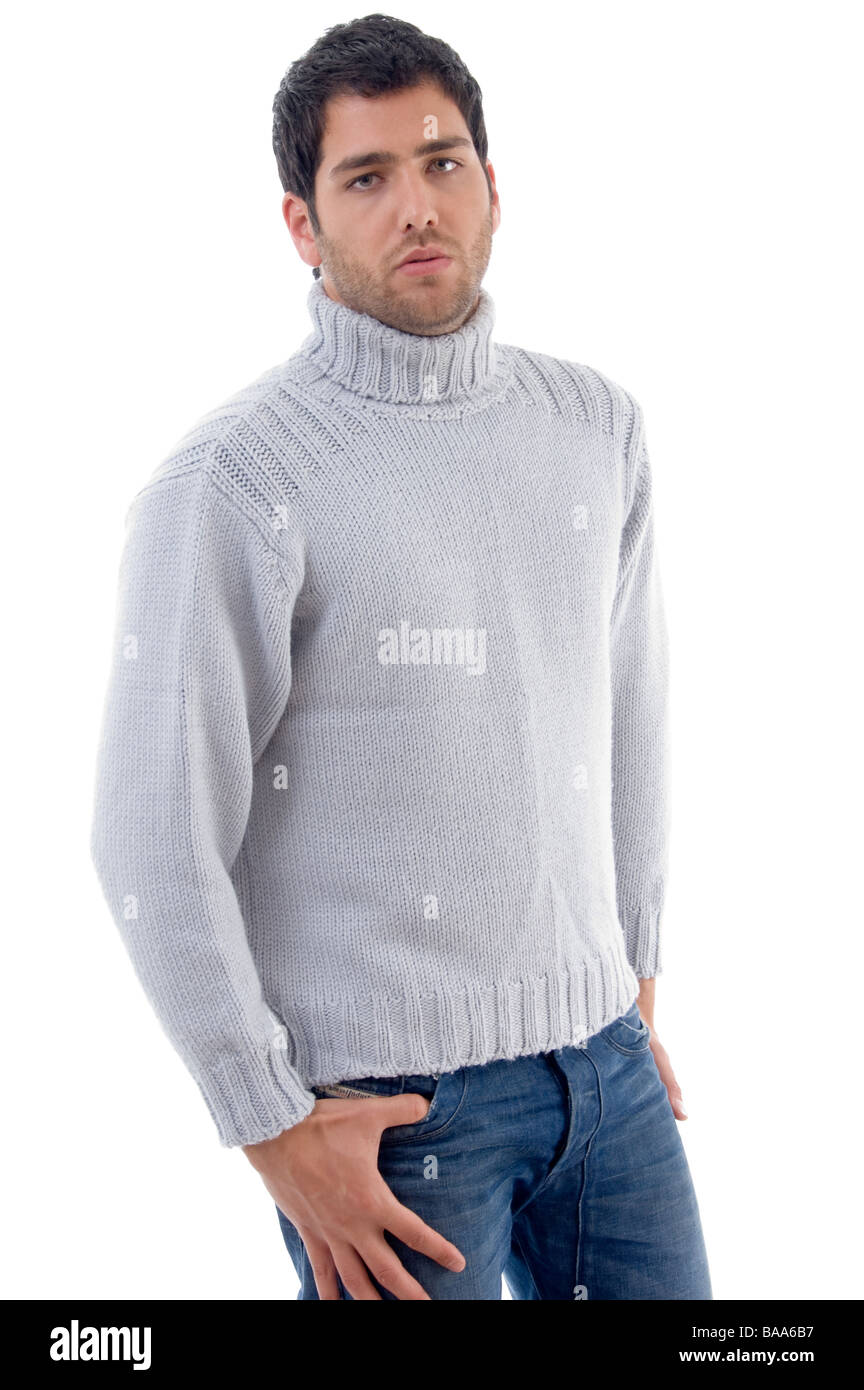 portrait of young handsome guy wearing winter clothes Stock Photo - Alamy
