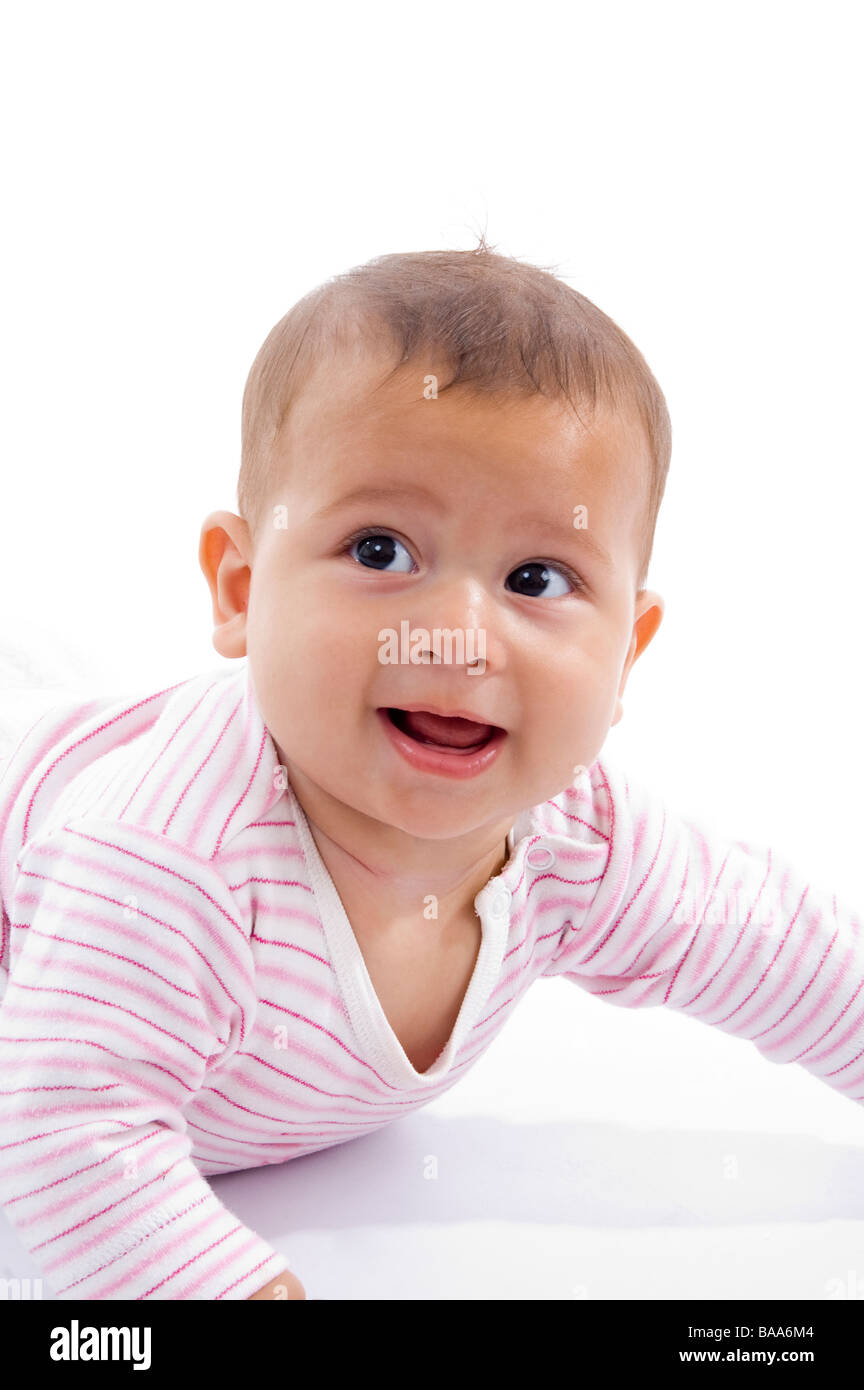 portrait of playing cute little baby Stock Photo - Alamy