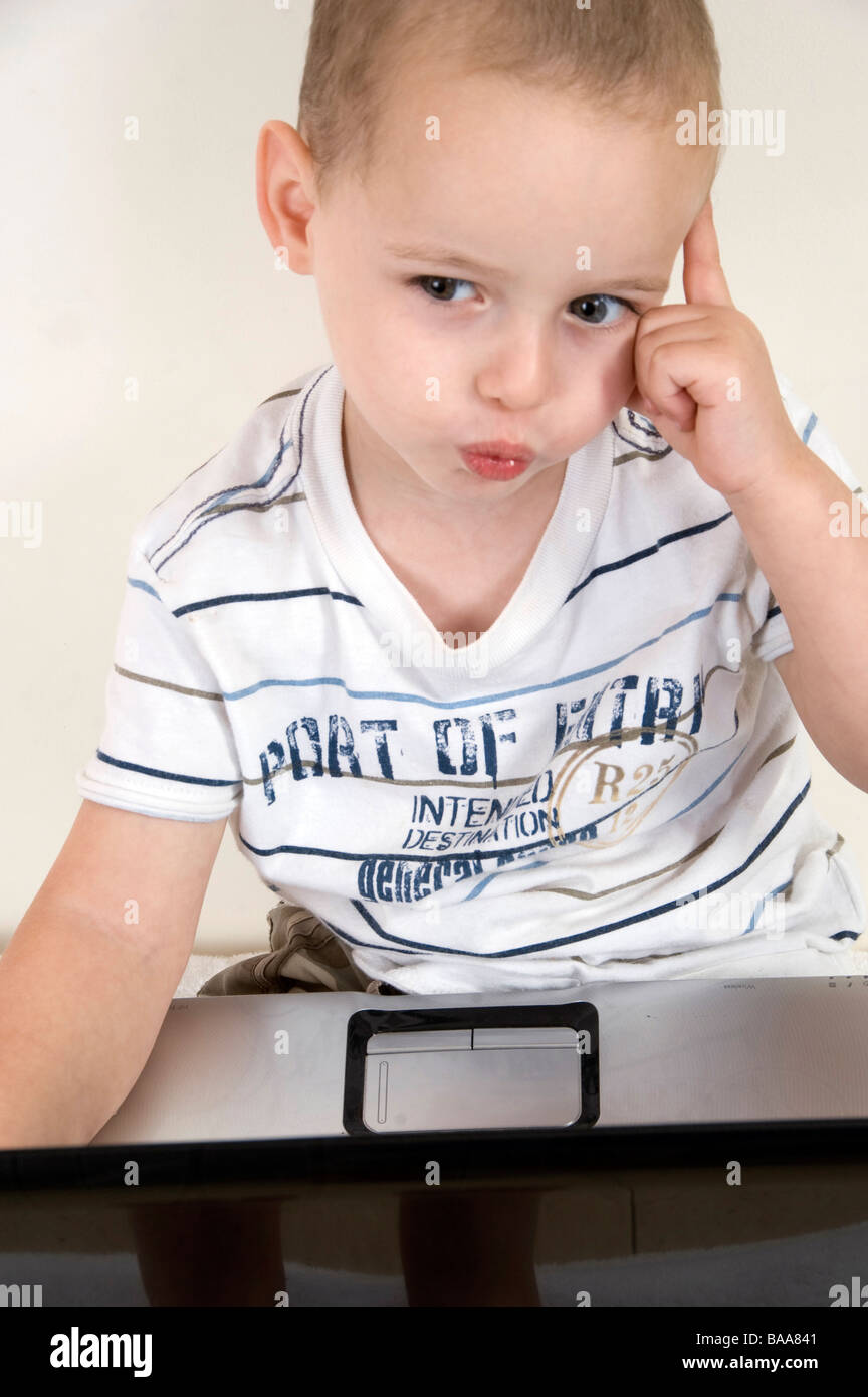 Little Intellect little intellectual child Stock Photo - Alamy
