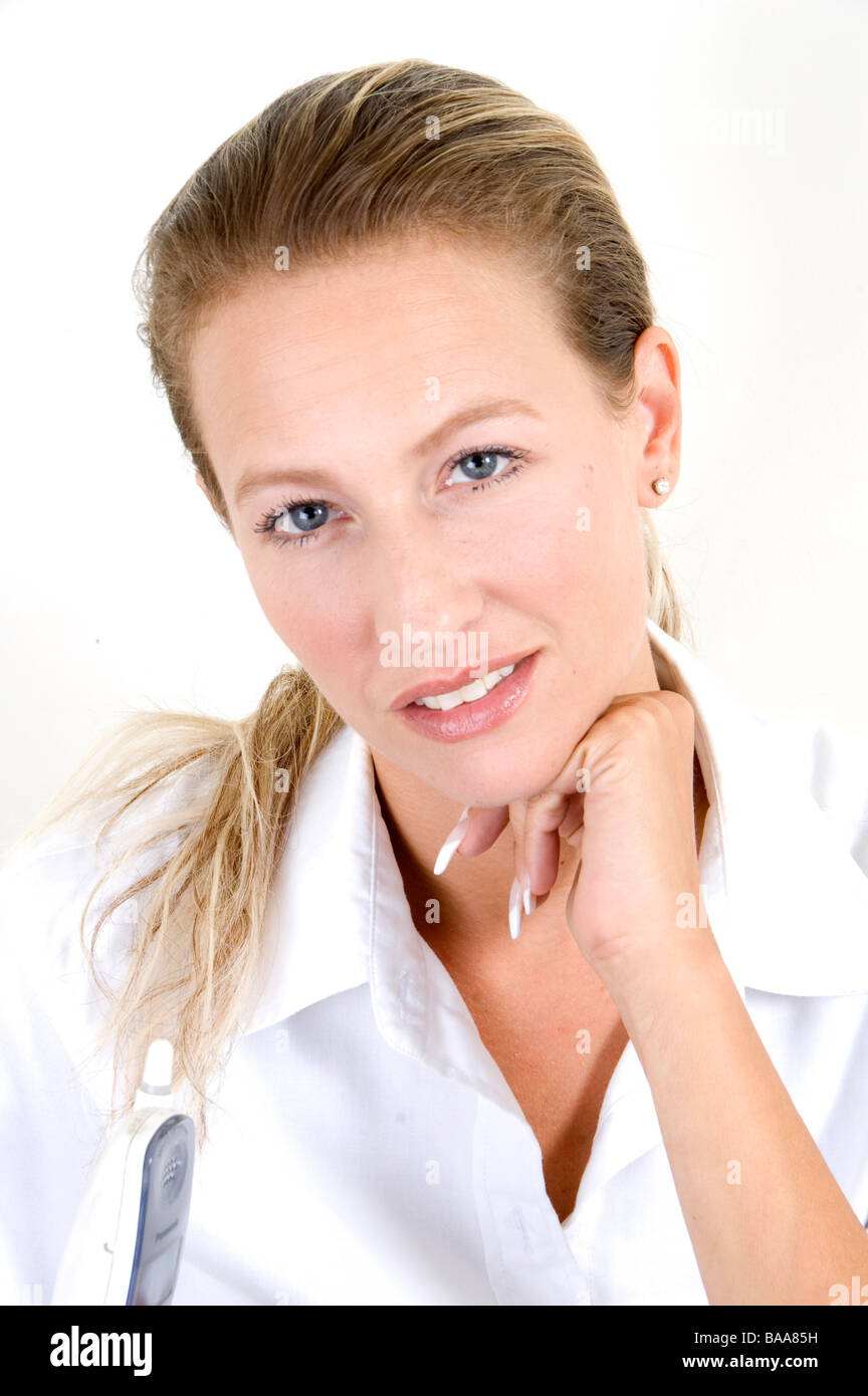 Young blonde model hi-res stock photography and images - Alamy