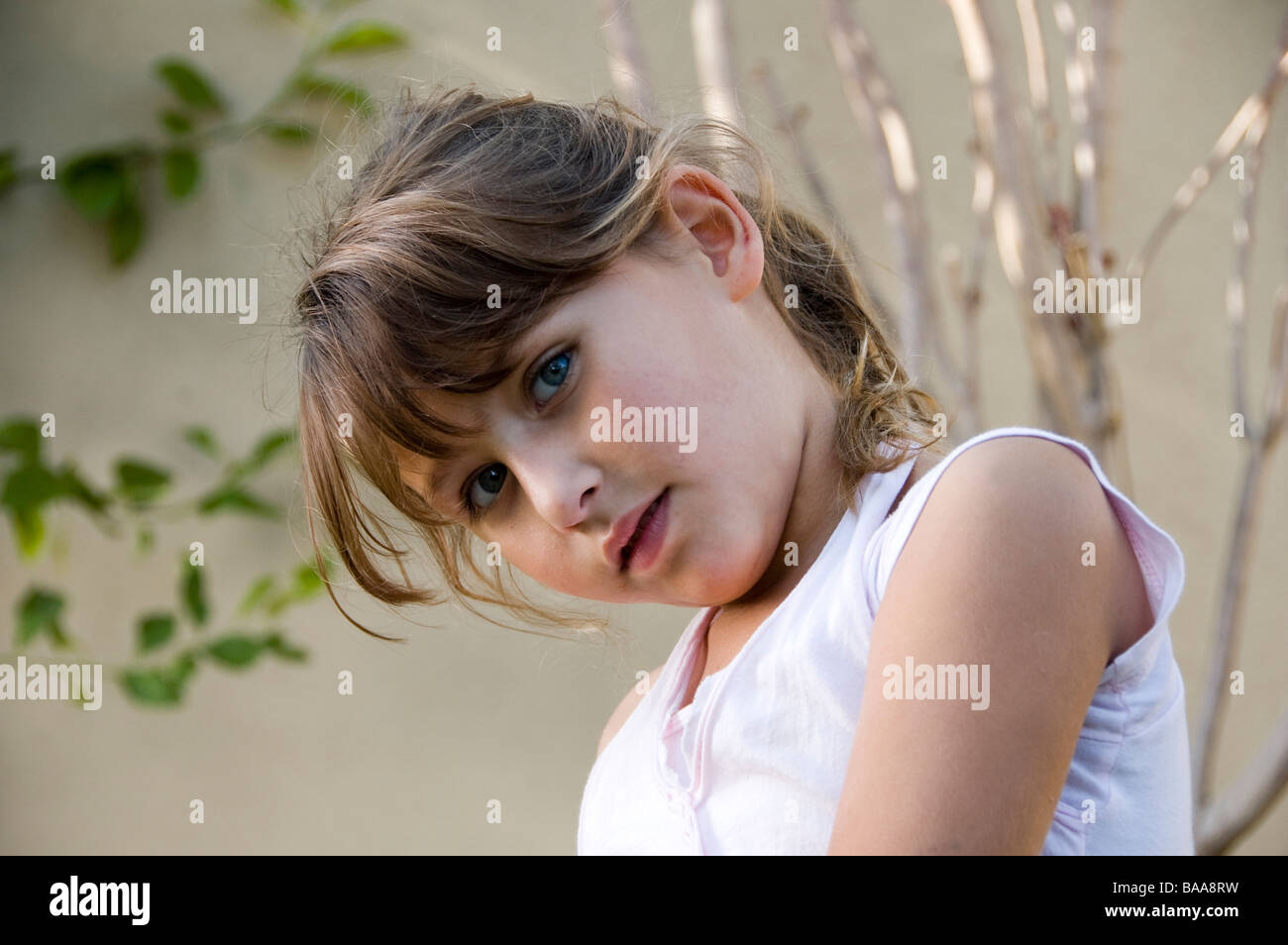 adorable little girl posing in style Stock Photo - Alamy