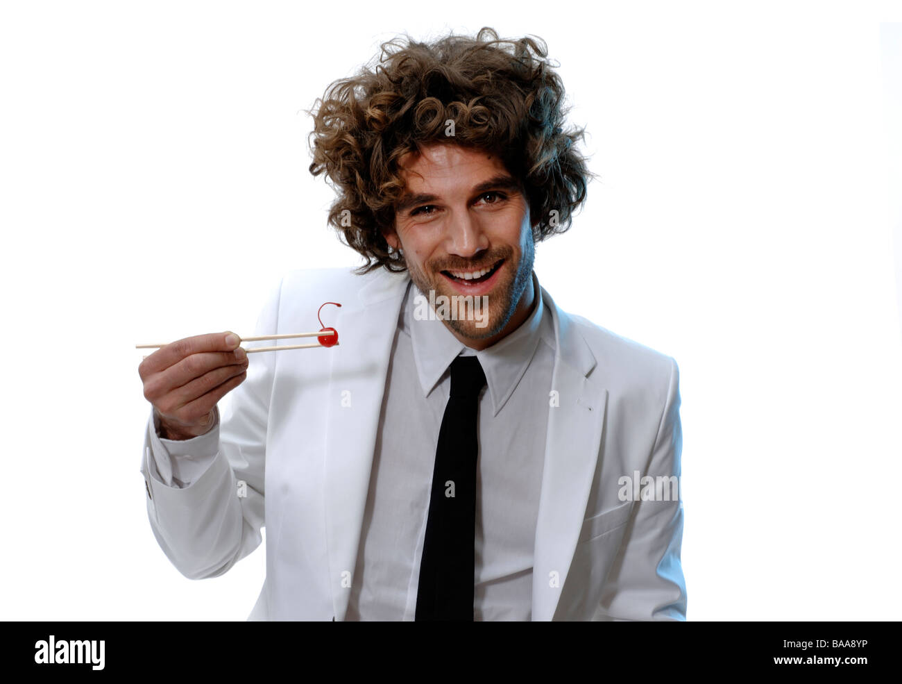 Man in suit half hi-res stock photography and images - Alamy
