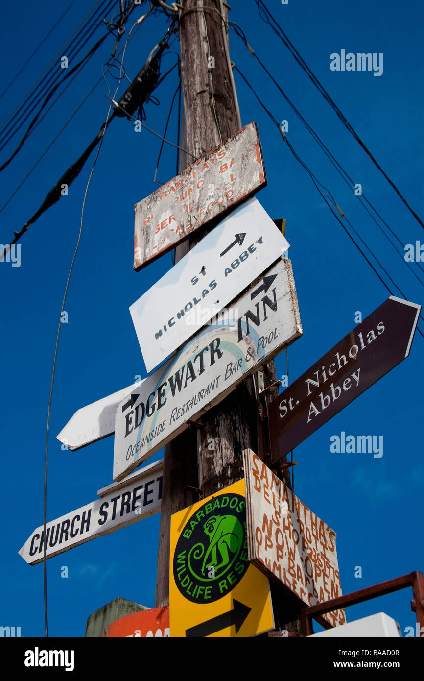 Barbados Street Sign High Resolution Stock Photography and Images Alamy
