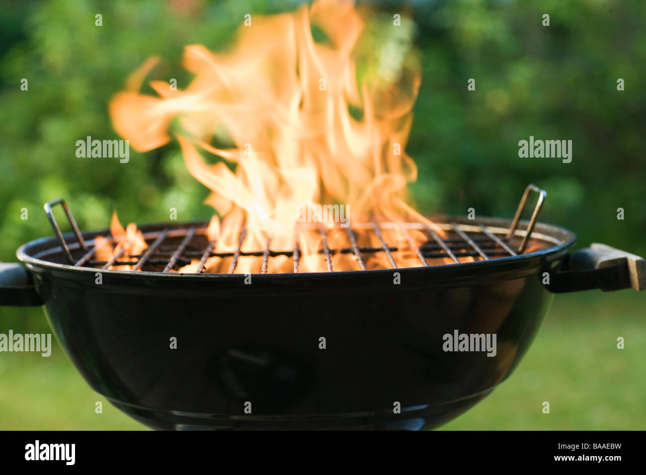 A grill in a garden Stock Photo Alamy