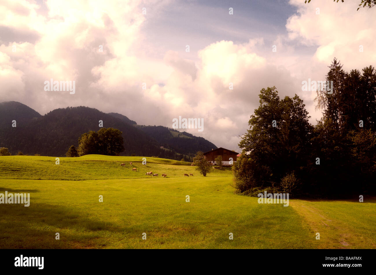 The countryside around the village of Soll in Austria Europe Stock Photo