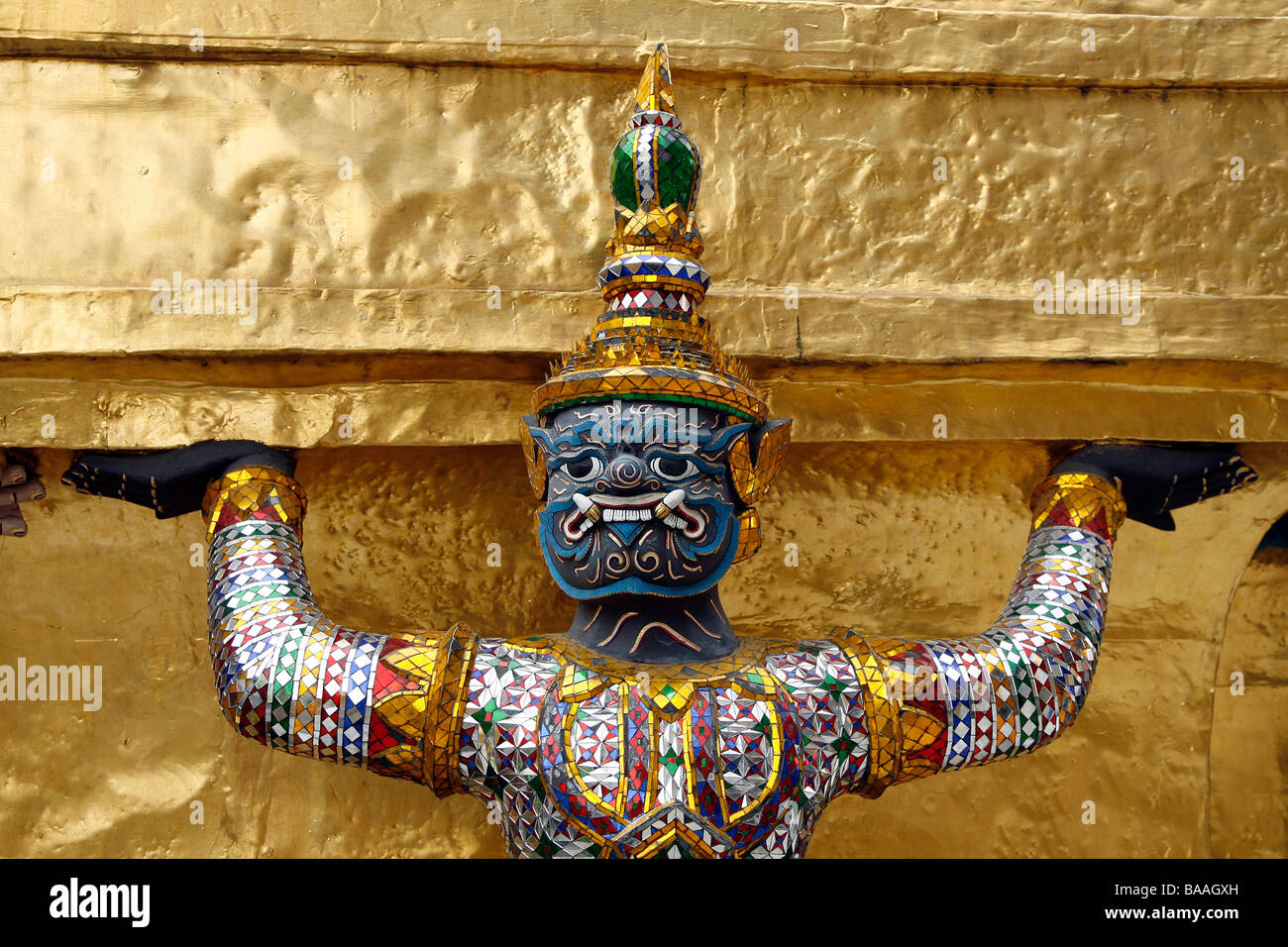 Statue inside the Grand Palace in Bangkok, Thailand Stock Photo - Alamy