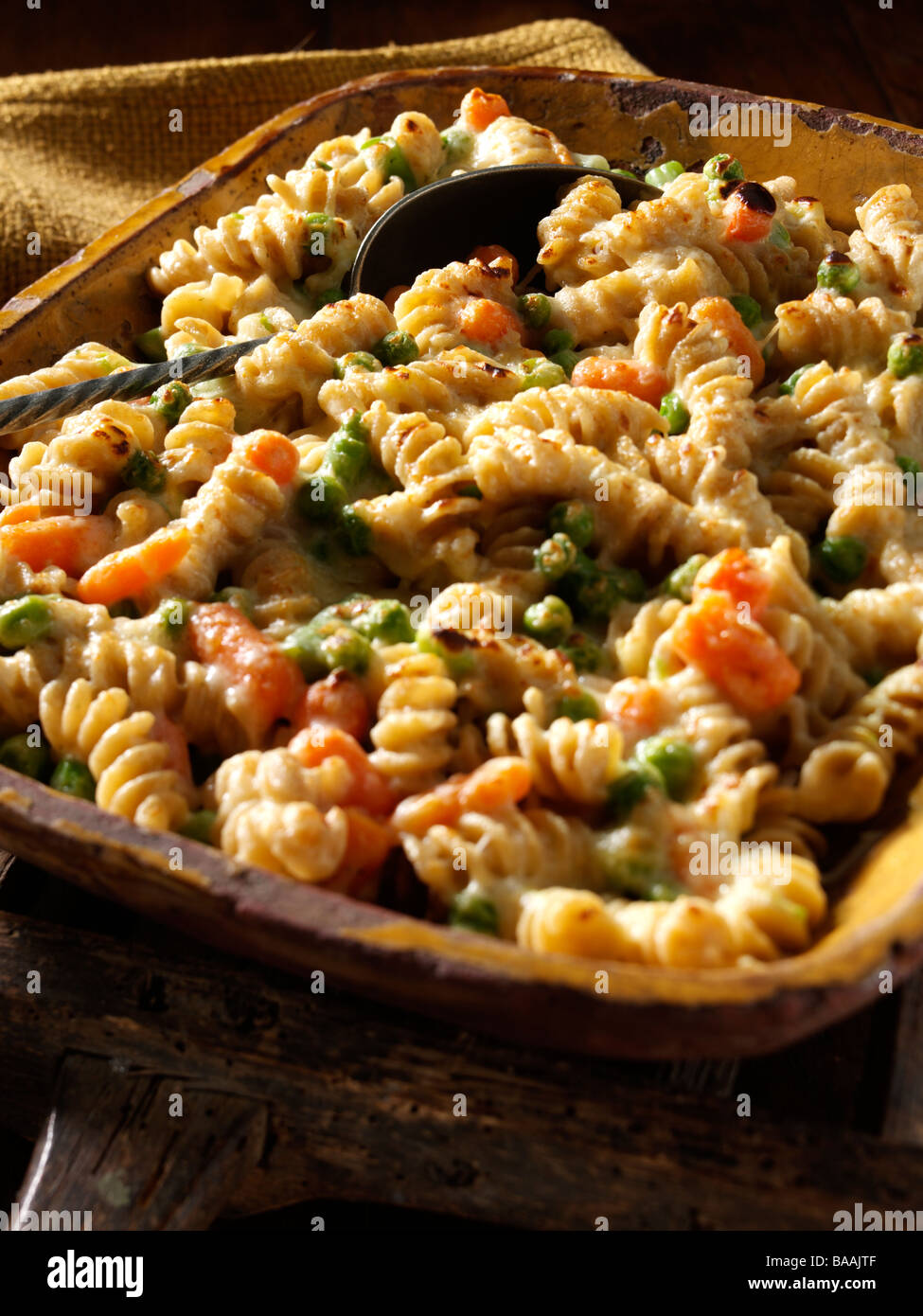 Vegetarian fusilli pasta bake Stock Photo Alamy