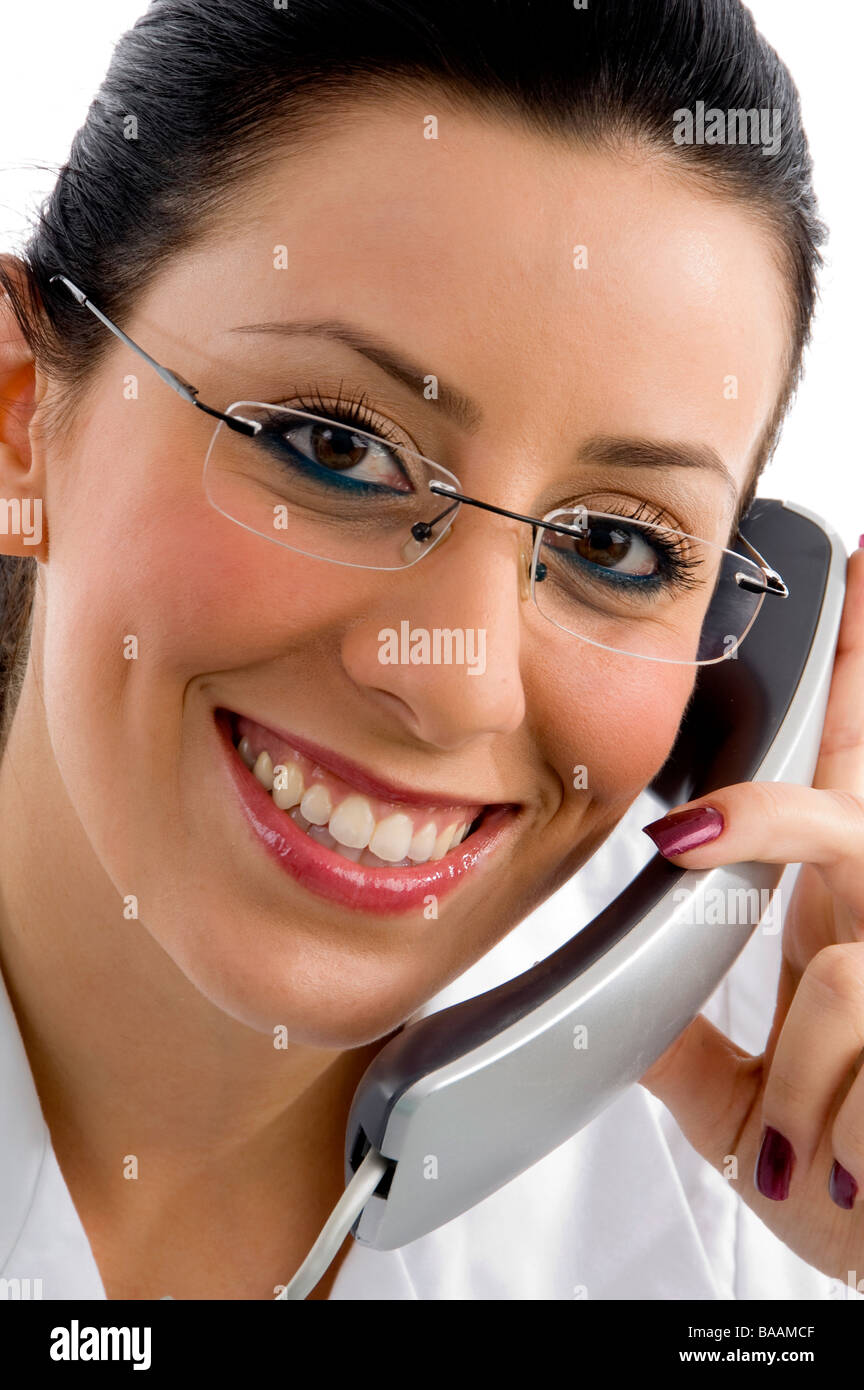 Beautiful female doctor glasses hi-res stock photography and images - Alamy