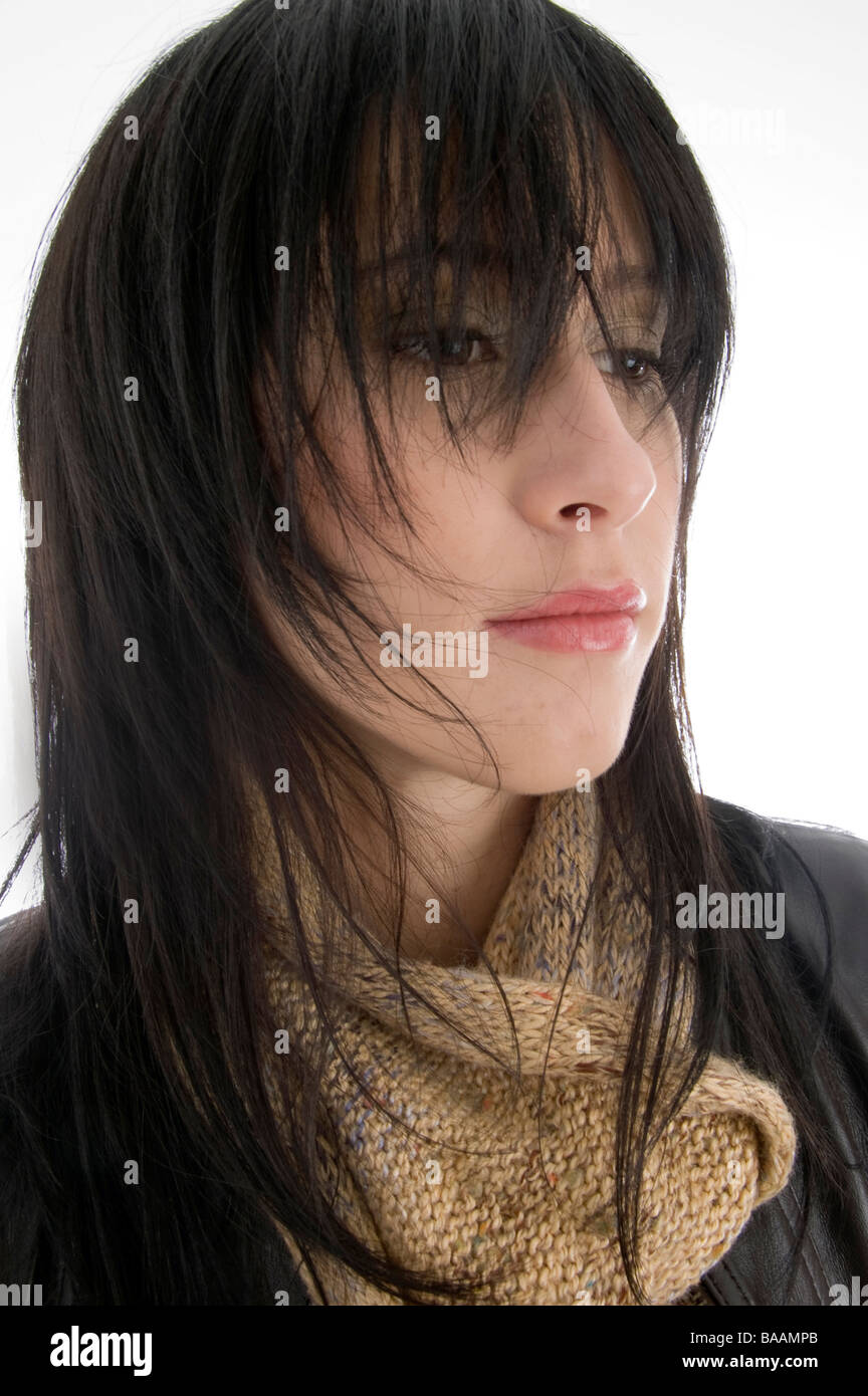 Mature Female Face Model Pose High Resolution Stock Photography and ...