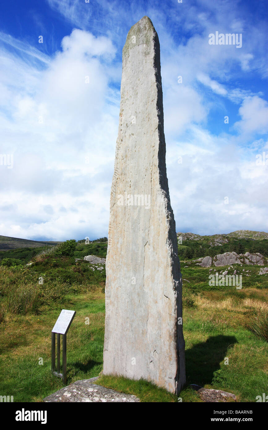 Eyeries, County Cork, Ireland, Ogham stone Stock Photo Alamy