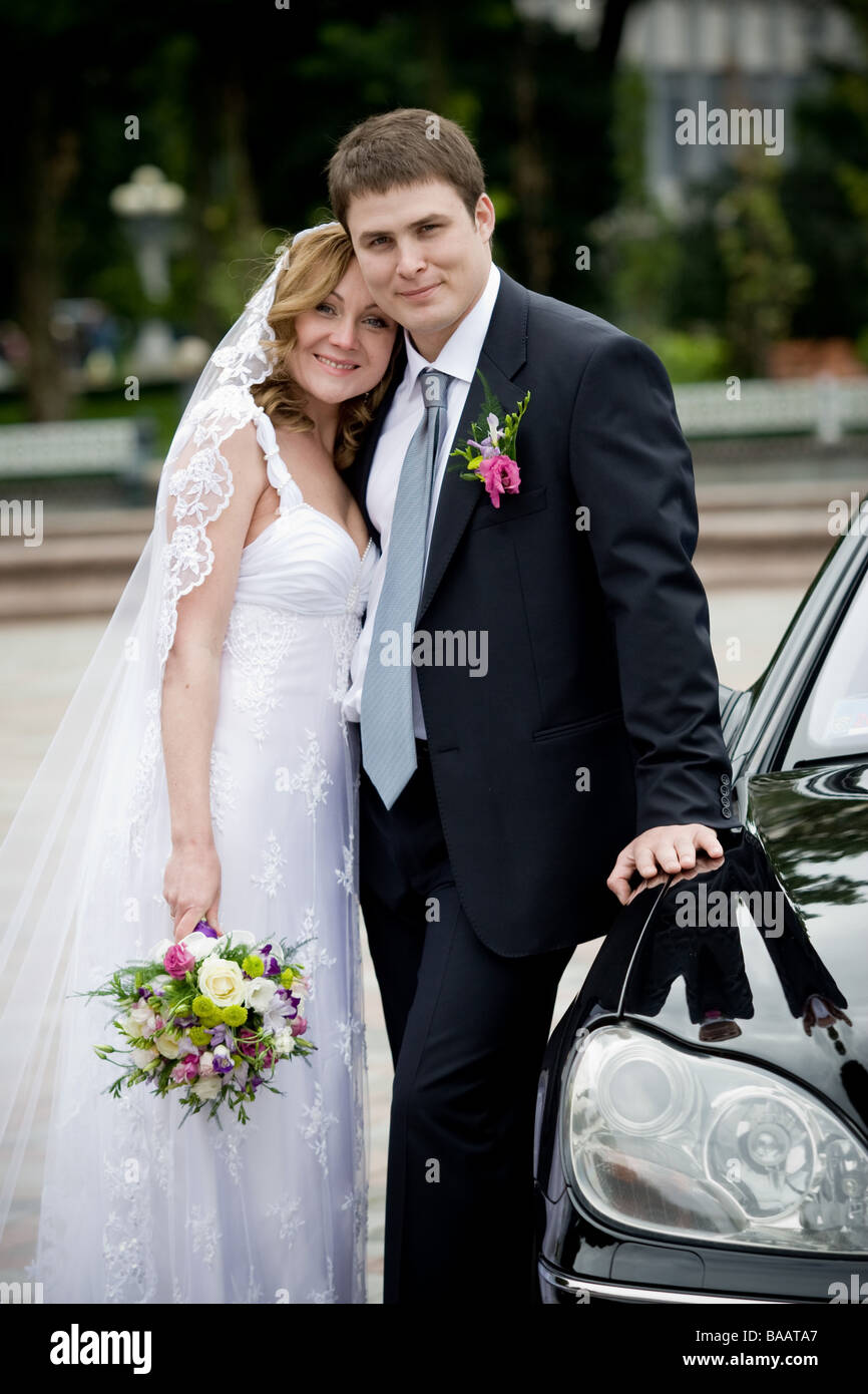 Happily married car hi-res stock photography and images - Alamy