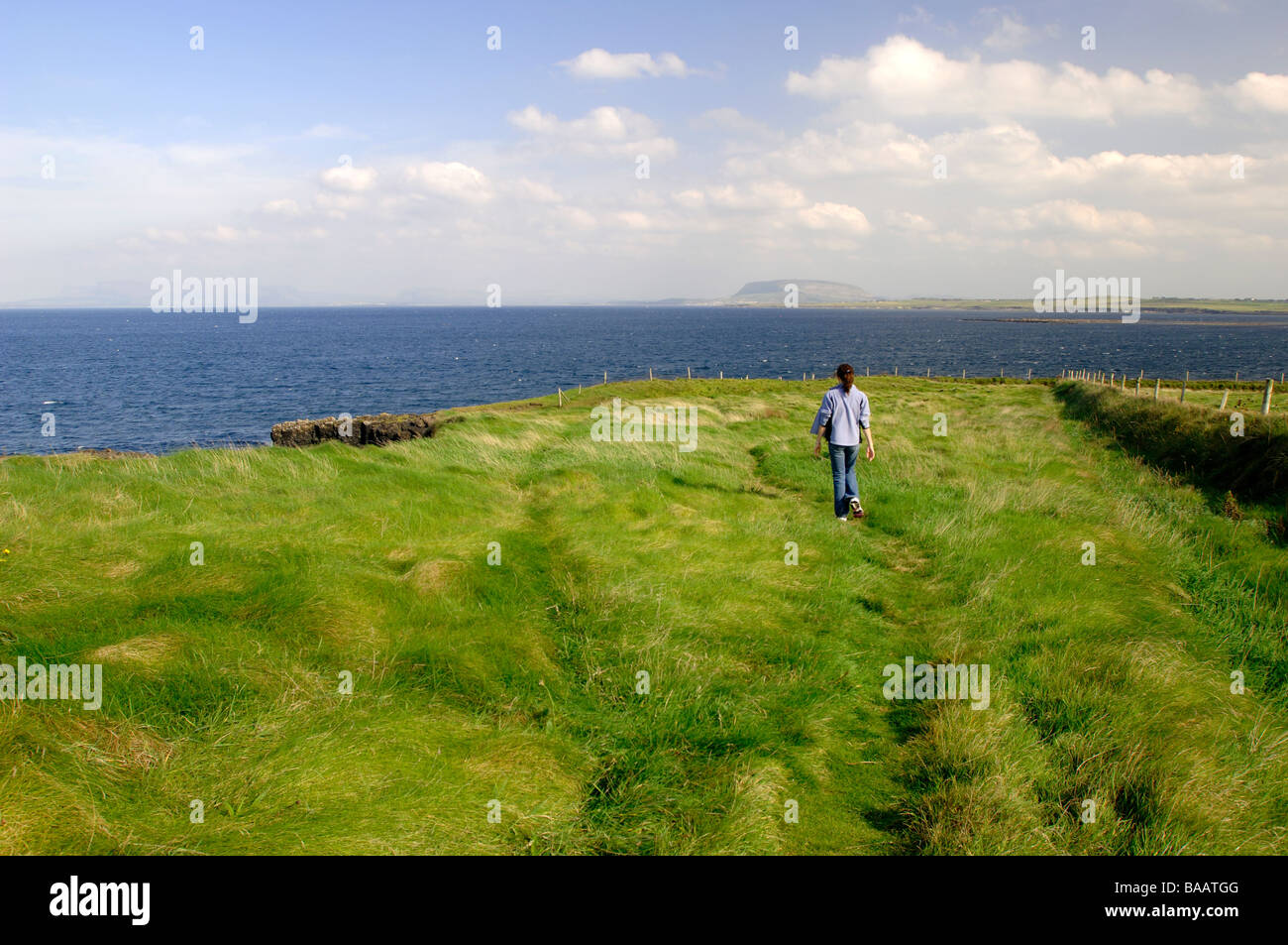 Cliff Walk Northern Ireland Stock Photo Alamy