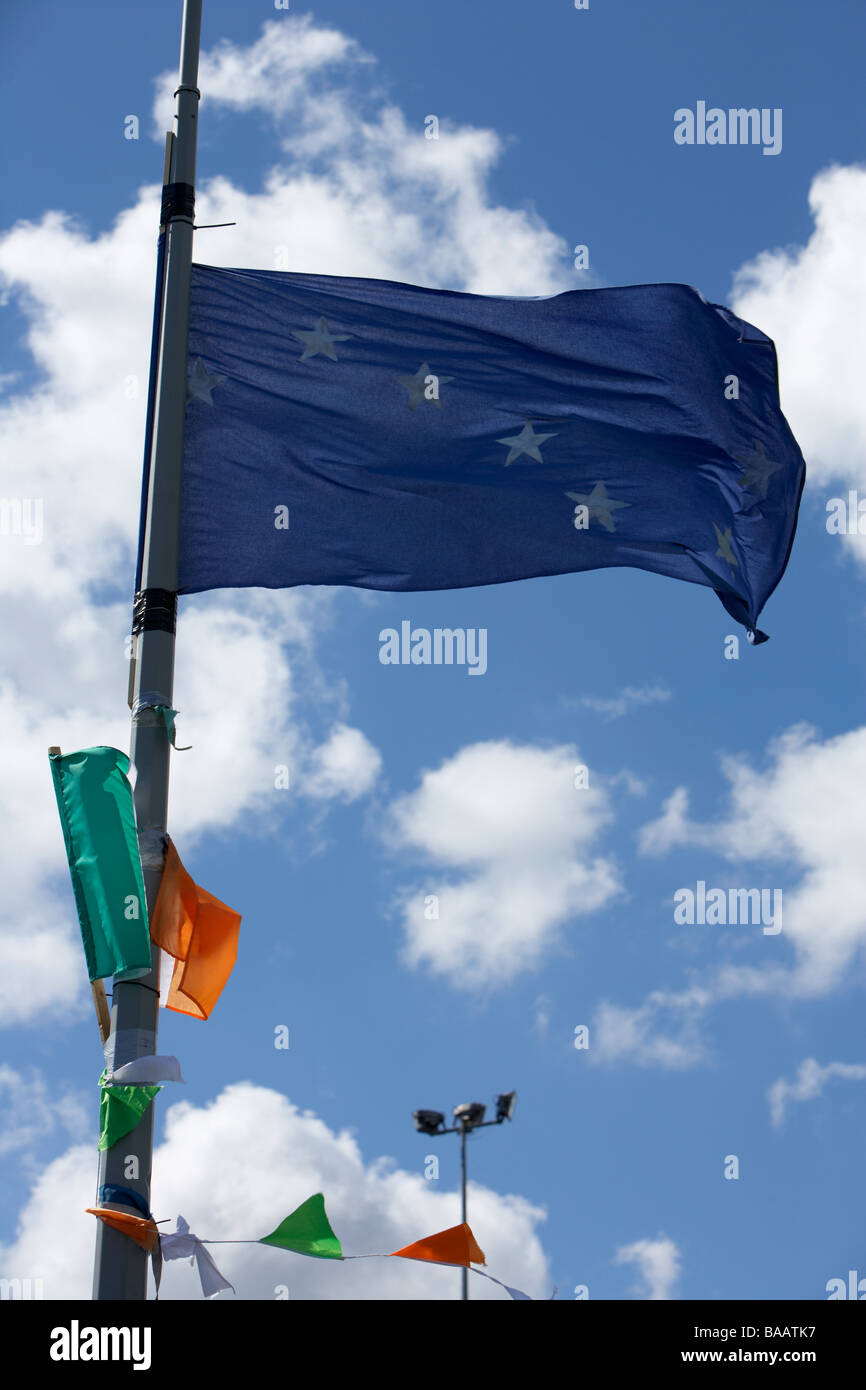 The starry plough flag flying originally used by the Irish Citizen Army but later by the Irish National Liberation Army INLA Stock Photo