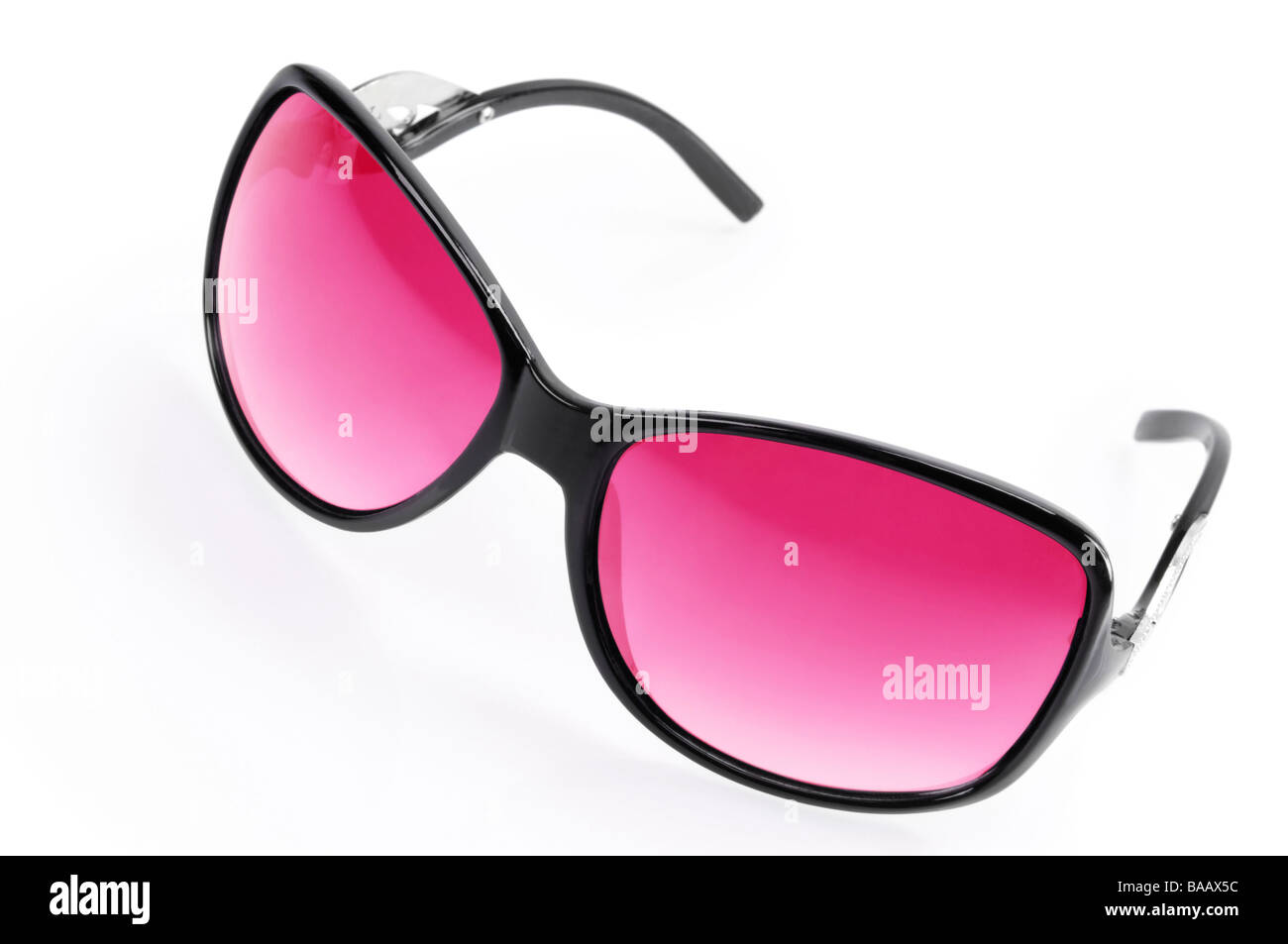 Pink sunglasses isolated on white background Stock Photo Alamy