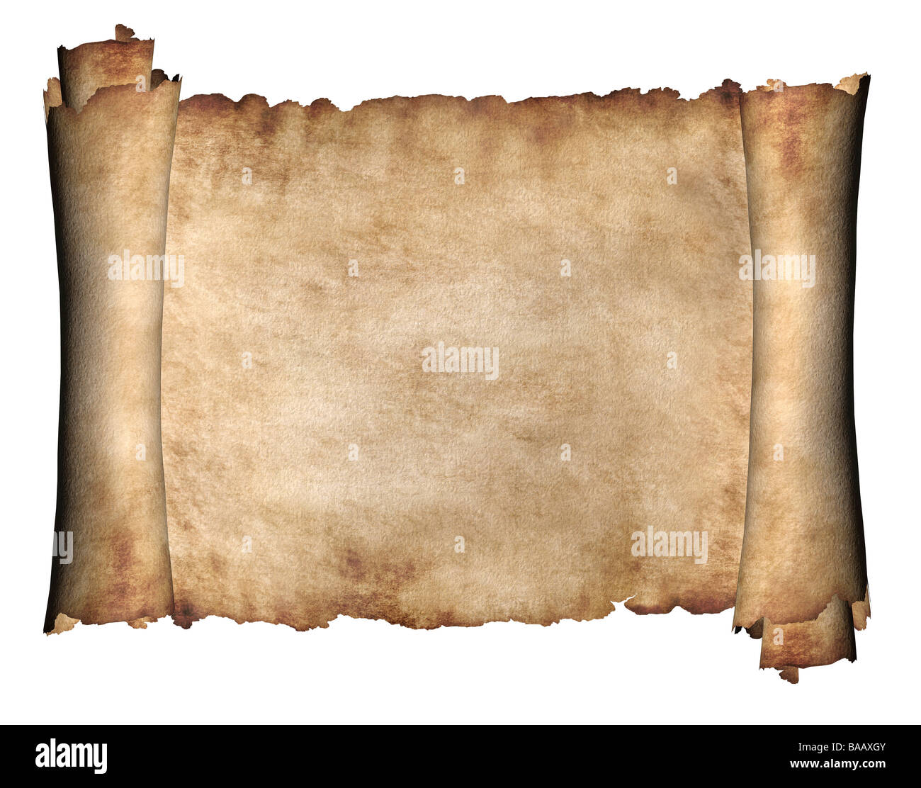 Roll of parchment Stock Photo Alamy