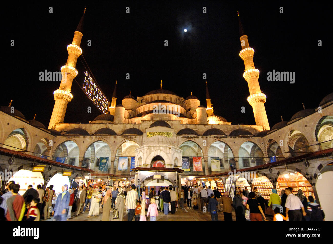 Blue Mosque Book Fair, Istanbul, Turkey Stock Photo Alamy