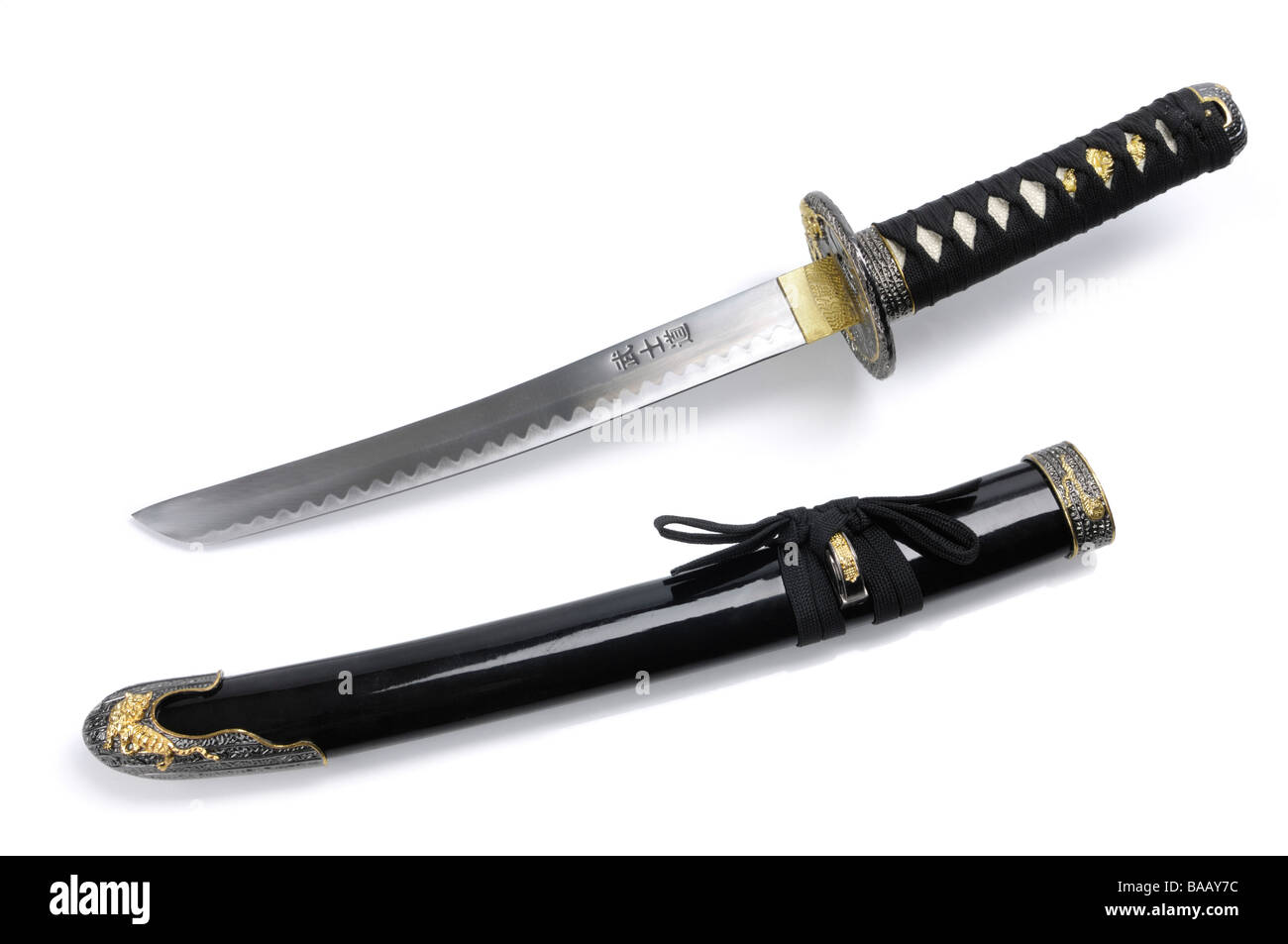 Tanto knife and scabbard Stock Photo