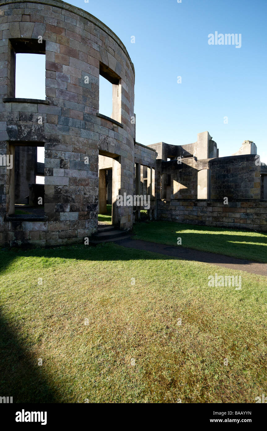 The ruins of Downhill House Castle Sited on the Downhill Estate Northern Ireland Stock Photo