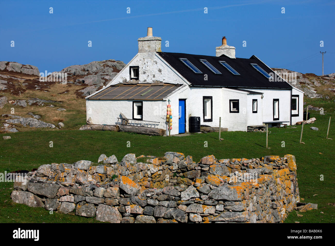 House on Tiree Stock Photo