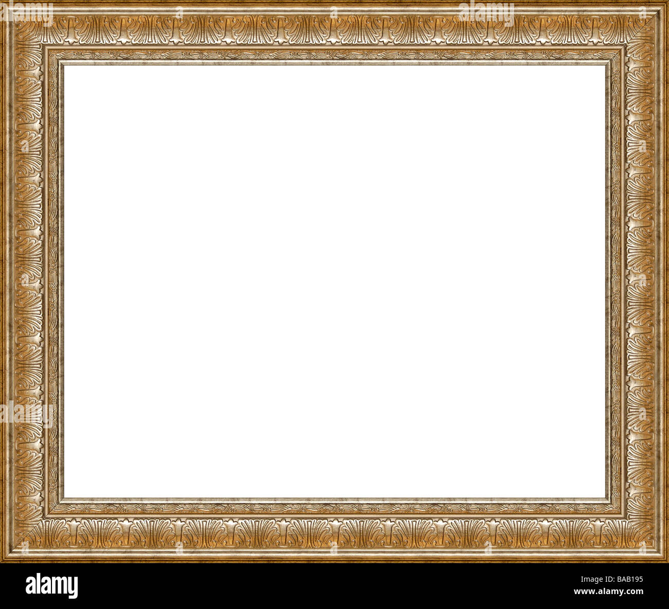 Wooden picture frame Stock Photo