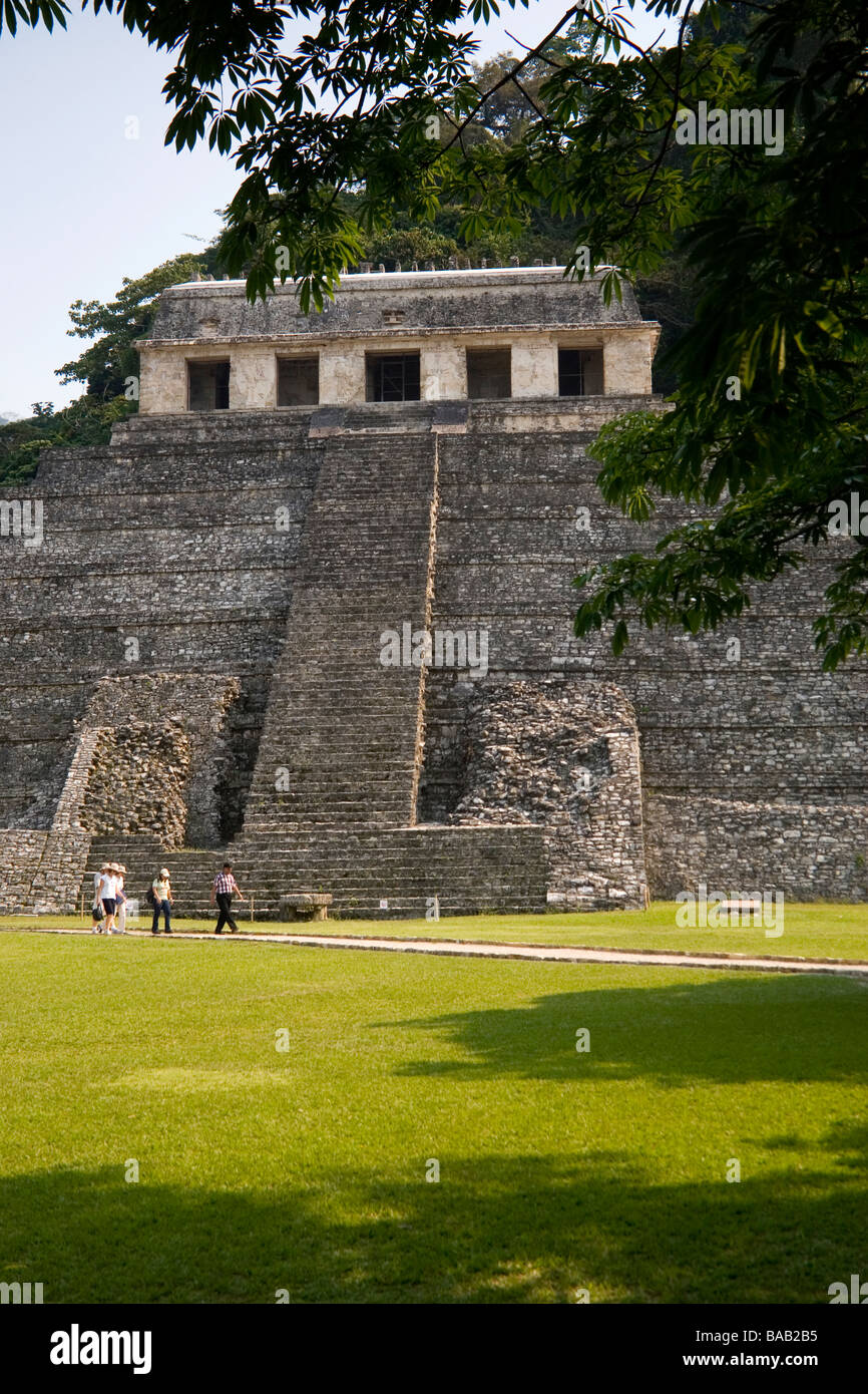 Palenque Temple of the Inscriptions, Tomb of Pacal Stock Photo