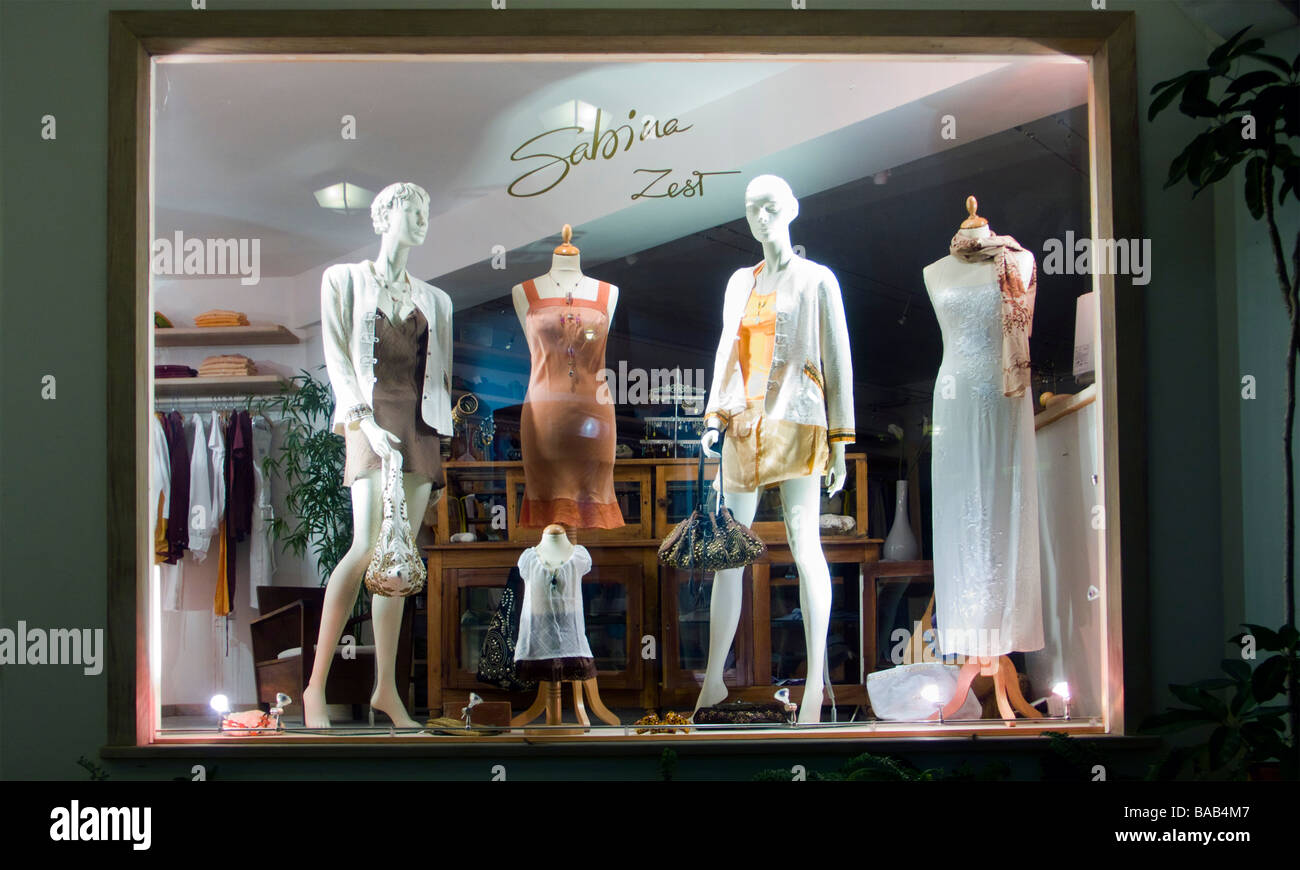 Sabina Zest fashion boutique Gustavia St Barts Stock Photo