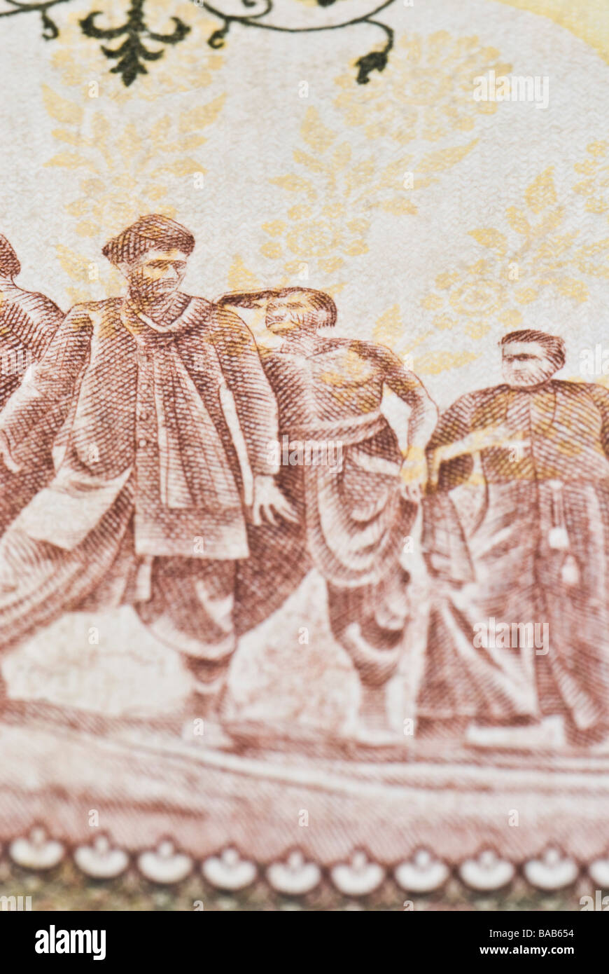 Closeup of an Indian paper currency Stock Photo Alamy