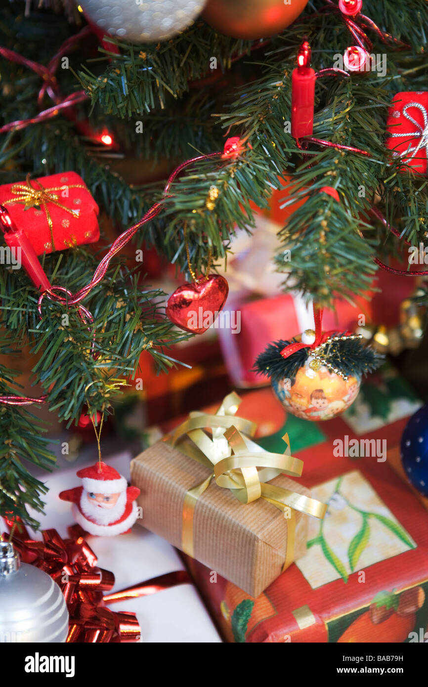 a christmas tree with decorations and christmas presents sweden stock image - Swedish Christmas Decorations a christmas tree with decorations and christmas presents sweden stock image - Swedish Christmas Decorations