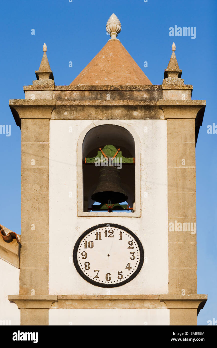 A church clock Portugal Stock Photo Alamy
