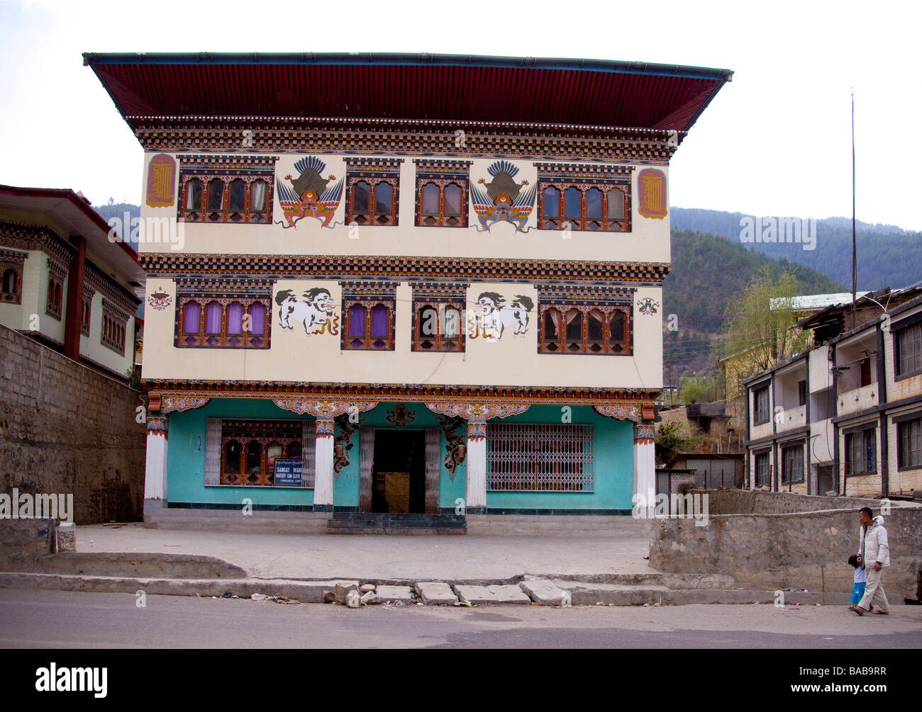 Painted house bhutan hires stock photography and images Alamy